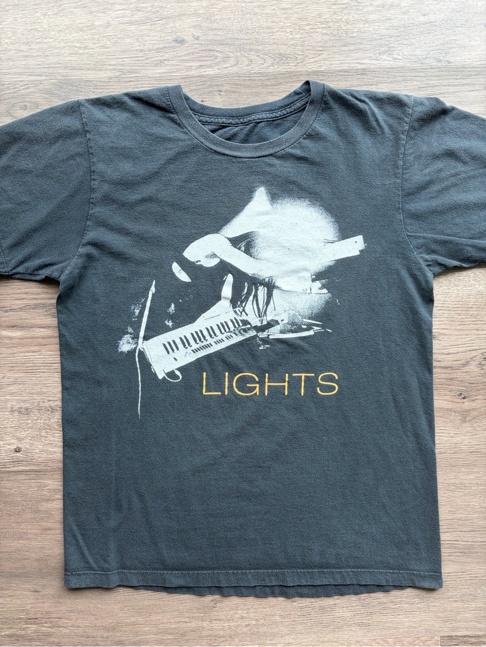 Lights Graphic Crewneck T‑Shirt - Black